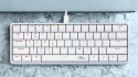 Mechaniczna klawiatura gamingowa – 60%, LED, Outemu Red, biała