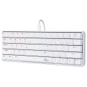 Mechaniczna klawiatura gamingowa – 60%, LED, Outemu Red, biała