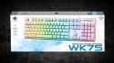 Membranowa klawiatura gamingowa RGB Biała