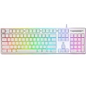 Membranowa klawiatura gamingowa RGB Biała
