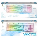 Membranowa klawiatura gamingowa RGB Biała