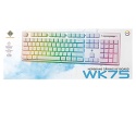 Membranowa klawiatura gamingowa RGB Biała