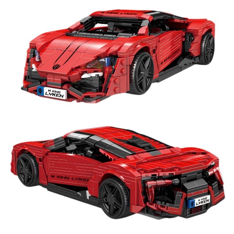 Model Supersamochodu Lykan Hypersport z Klocków Mould King - 1311 Elementów w Skali 1:12 Model Supersamochodu Lykan Hypersport z Klocków Mould King - 1311 Elementów w Skali 1:12