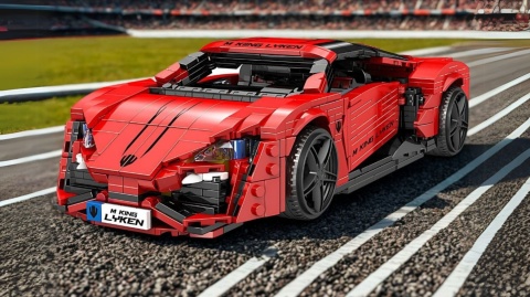 Model Supersamochodu Lykan Hypersport z Klocków Mould King - 1311 Elementów w Skali 1:12 Model Supersamochodu Lykan Hypersport z Klocków Mould King - 1311 Elementów w Skali 1:12