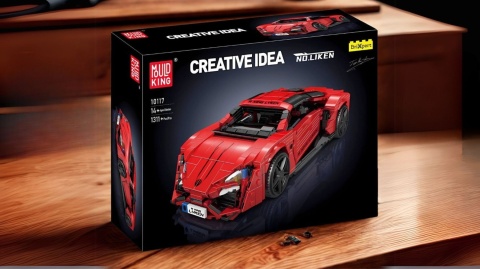 Model Supersamochodu Lykan Hypersport z Klocków Mould King - 1311 Elementów w Skali 1:12 Model Supersamochodu Lykan Hypersport z Klocków Mould King - 1311 Elementów w Skali 1:12