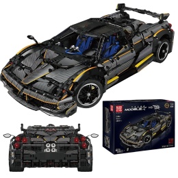 Pagani Huayra z klocków –skala 1:8 czarny 4800 elementów