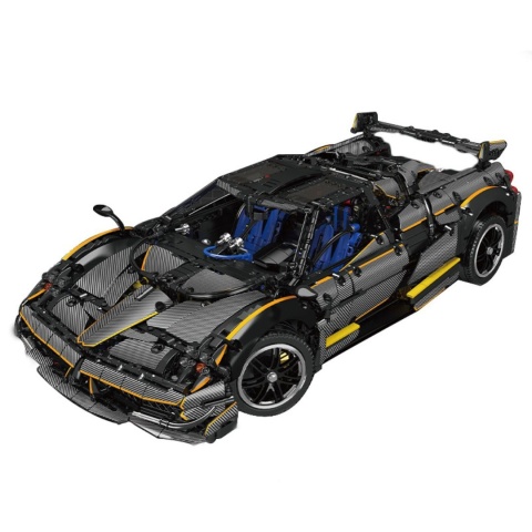 Pagani Huayra z klocków –skala 1:8 czarny 4800 elementów