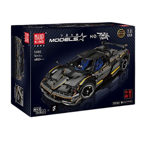 Pagani Huayra z klocków –skala 1:8 czarny 4800 elementów