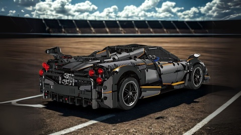 Pagani Huayra z klocków –skala 1:8 czarny 4800 elementów