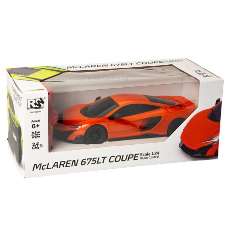 Zdalnie sterowany McLaren 675LT Coupe 1:24 – auto RC z oświetleniem LED Zdalnie sterowany McLaren 675LT Coupe 1:24 – auto RC z oświetleniem LED