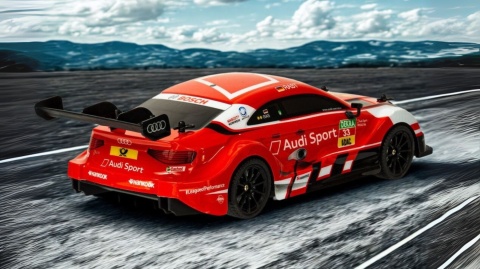 RC Audi RS5 DTM 1:16 czerwony – zdalnie sterowany samochód licencjonowany z LED RC Audi RS5 DTM 1:16 czerwony – zdalnie sterowany samochód licencjonowany z LED
