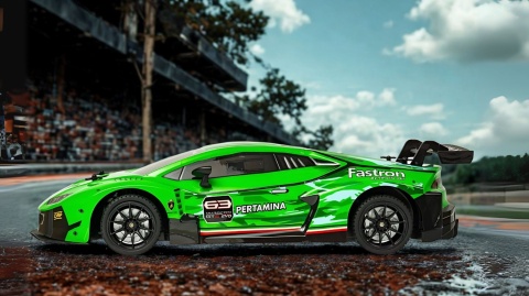 RC Lamborghini Huracán GT3 1:12 zielony samochód RC RC Lamborghini Huracán GT3 1:12 zielony samochód RC