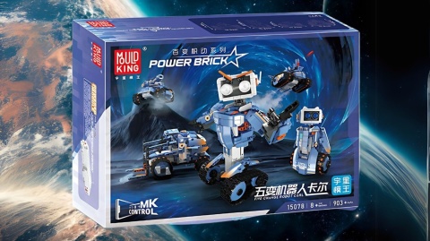 RC Robot Carl 5w1 – Kreatywne Budowanie i Sterowanie 900+ el RC Robot Carl 5w1 – Kreatywne Budowanie i Sterowanie 900+ el