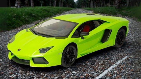 Samochód zdalnie sterowany RC Lamborghini Aventador 1:14 zielony 2.4 GHz Samochód zdalnie sterowany RC Lamborghini Aventador 1:14 zielony 2.4 GHz