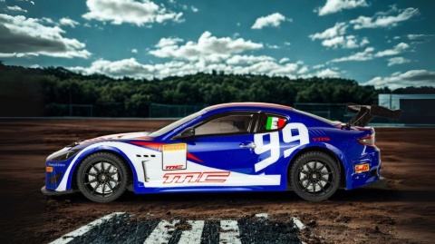 Samochód zdalnie sterowany RC Maserati Granturismo 1:24 niebieski Samochód zdalnie sterowany RC Maserati Granturismo 1:24 niebieski