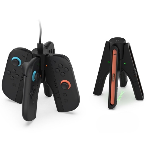 Stacja ładująca do Nintendo Switch 2 z gripami do Joy-Conów, 4 pady Stacja ładująca do Nintendo Switch 2 z gripami do Joy-Conów, 4 pady