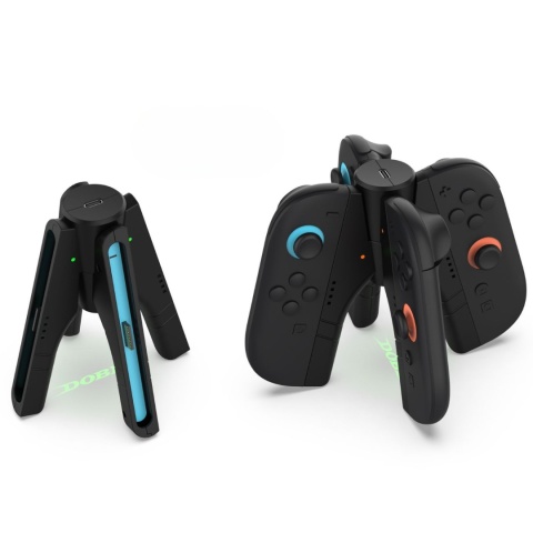 Stacja ładująca do Nintendo Switch 2 z gripami do Joy-Conów, 4 pady Stacja ładująca do Nintendo Switch 2 z gripami do Joy-Conów, 4 pady