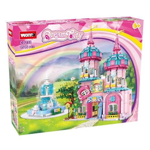 Stwórz Magiczny Zamek z klocków 1586 elementów Stwórz Magiczny Zamek z klocków 1586 elementów