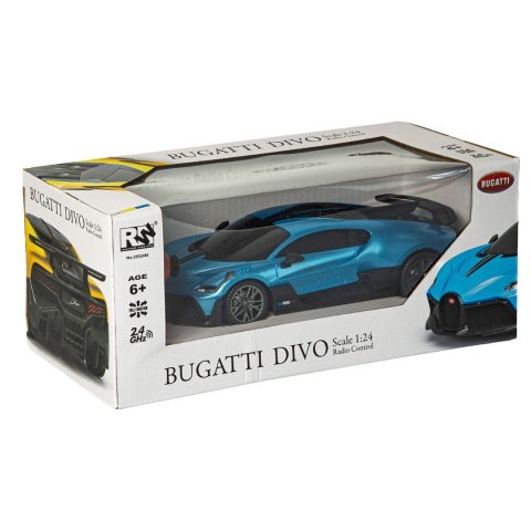 Zdalnie sterowane Bugatti Divo 1:16 niebieski samochód RC Zdalnie sterowane Bugatti Divo 1:16 niebieski samochód RC