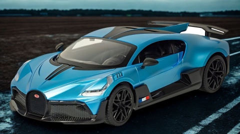 Zdalnie sterowane Bugatti Divo 1:16 niebieski samochód RC Zdalnie sterowane Bugatti Divo 1:16 niebieski samochód RC