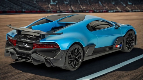 Zdalnie sterowane Bugatti Divo 1:16 niebieski samochód RC Zdalnie sterowane Bugatti Divo 1:16 niebieski samochód RC