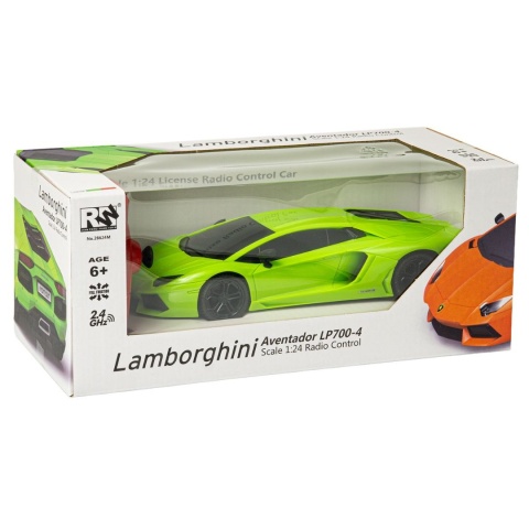 Zdalnie sterowane Lamborghini Aventador RC 1:24 zielone RC auto Zdalnie sterowane Lamborghini Aventador RC 1:24 zielone RC auto