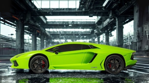 Zdalnie sterowane Lamborghini Aventador RC 1:24 zielone RC auto Zdalnie sterowane Lamborghini Aventador RC 1:24 zielone RC auto