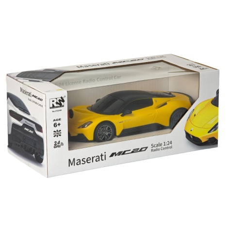 Zdalnie sterowane Maserati MC20 RC 1:24 żółty auto RC Zdalnie sterowane Maserati MC20 RC 1:24 żółty auto RC