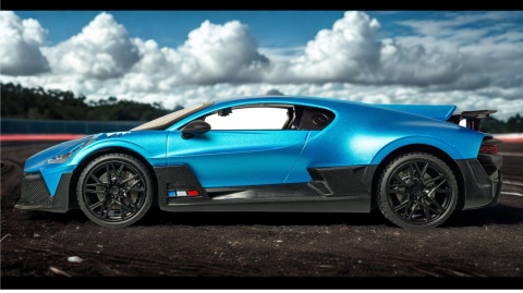 Zdalnie sterowany Bugatti Divo RC 1:12 niebieski samochód Zdalnie sterowany Bugatti Divo RC 1:12 niebieski samochód