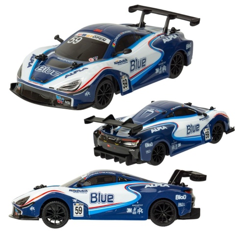 Zdalnie sterowany RC McLaren 675LT Coupe 1:24 niebieski Zdalnie sterowany RC McLaren 675LT Coupe 1:24 niebieski