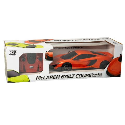 Zdalnie sterowany samochód McLaren 675LT RC 1:18 - pomarańczowy RC Zdalnie sterowany samochód McLaren 675LT RC 1:18 - pomarańczowy RC