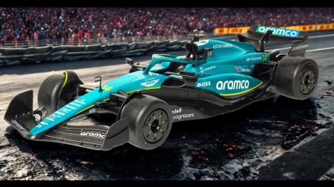 Zdalnie sterowany samochód RC Aston Martin F1 1:14 Zdalnie sterowany samochód RC Aston Martin F1 1:14
