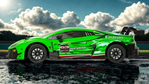 Zdalnie sterowany samochód RC Lamborghini Huracán GT3 1:16 zielony Zdalnie sterowany samochód RC Lamborghini Huracán GT3 1:16 zielony