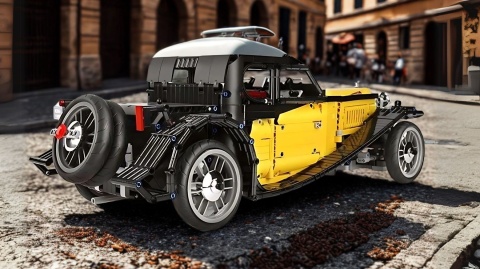 Zestaw klocków Retro 50T – samochód kolekcjonerski, z funkcją RC 3564 elementów