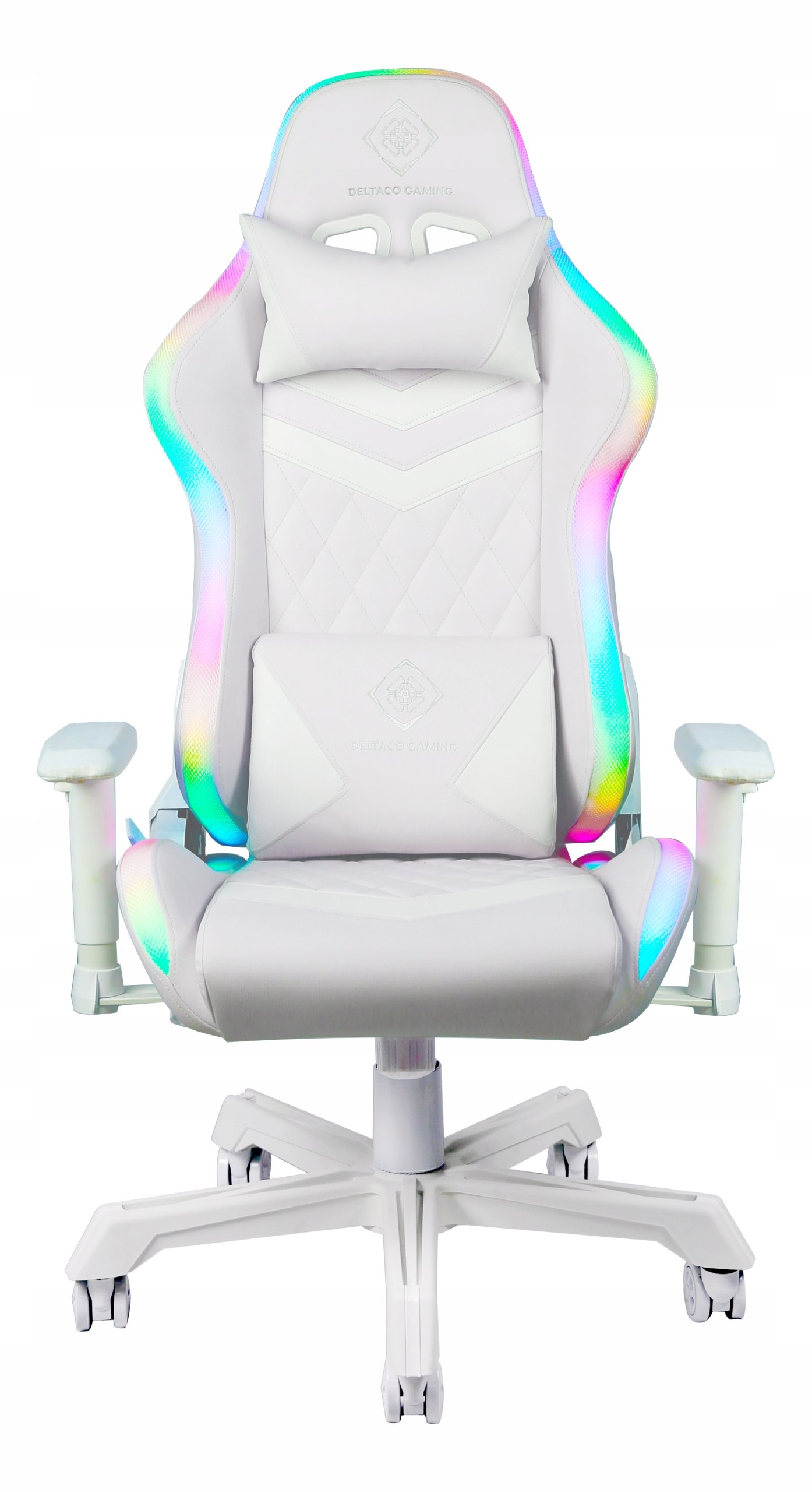 FOTEL GAMINGOWY OBROTOWY PODŚWIETLANY RGB BIAŁY EAN (GTIN) 7333048046826